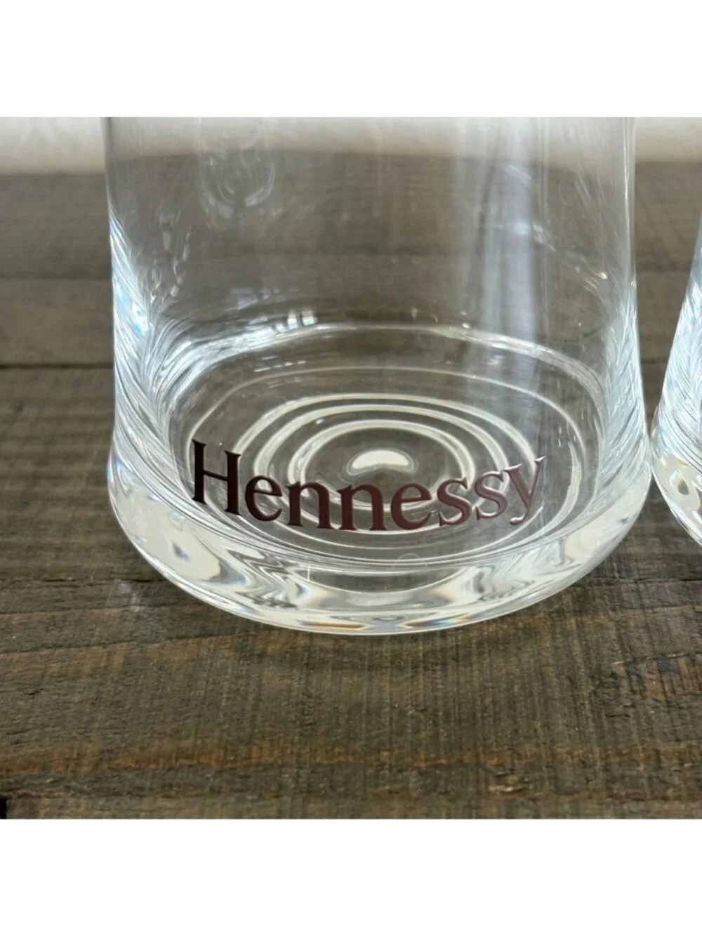 Hennessy‎ Lowball Courvoisier Snifter Cognac Glass Set of 2 Glasses